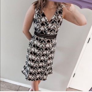 Butterfly Kisses Lace Midi Dress VNeck Flutter Hem